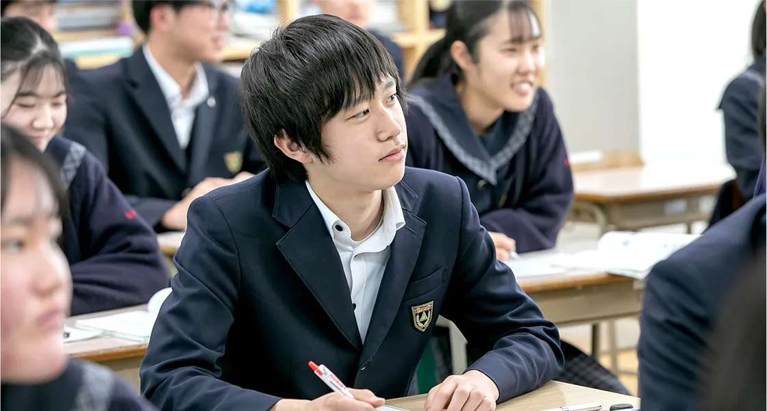 期末考査の様子