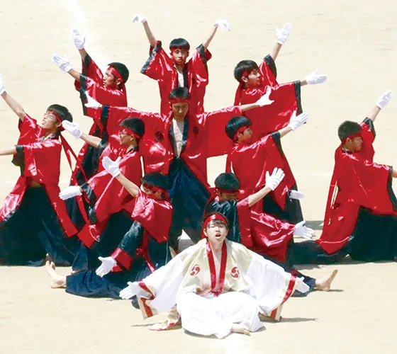 運動会の踊りの様子