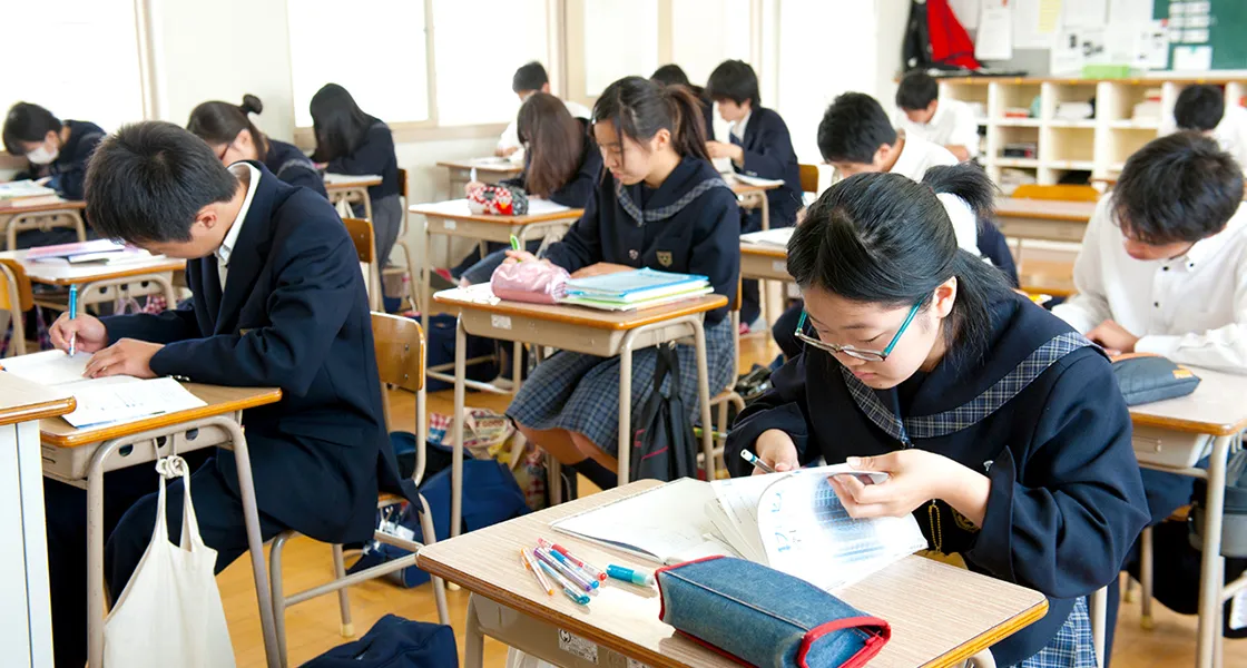 中間考査の様子